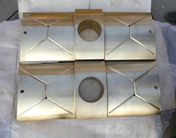 Copper semicircular tile